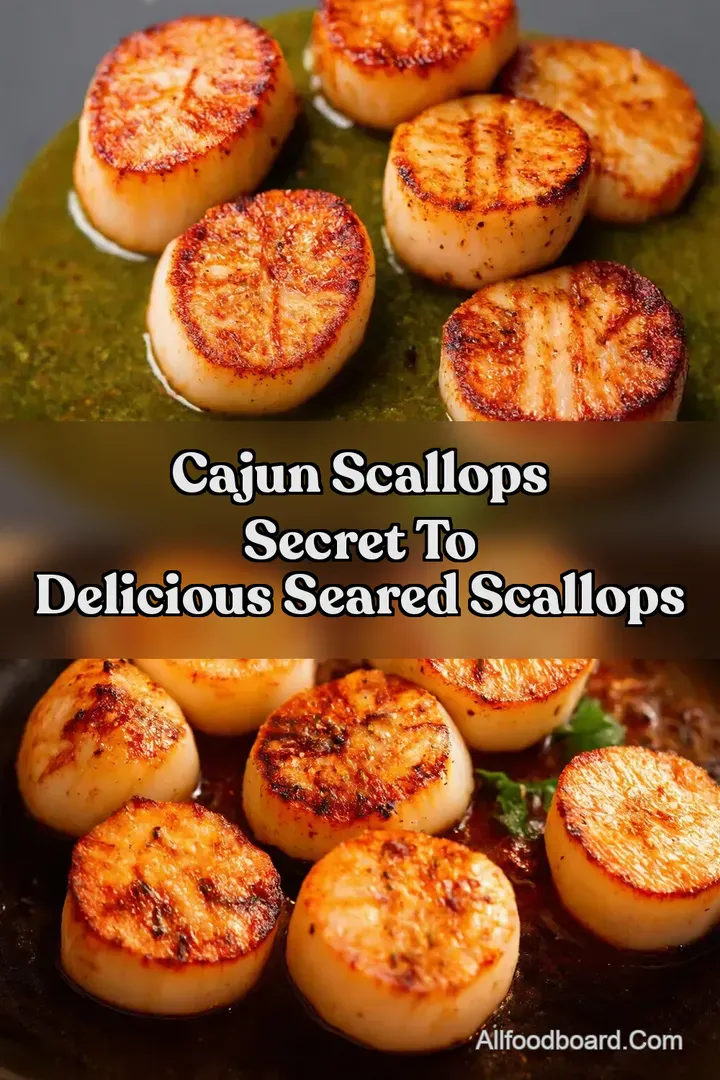 Cajun Scallops Secret To Delicious Seared Scallops : PIN FOR LATER Cajun Scallops Secret To Delicious Seared Scallops