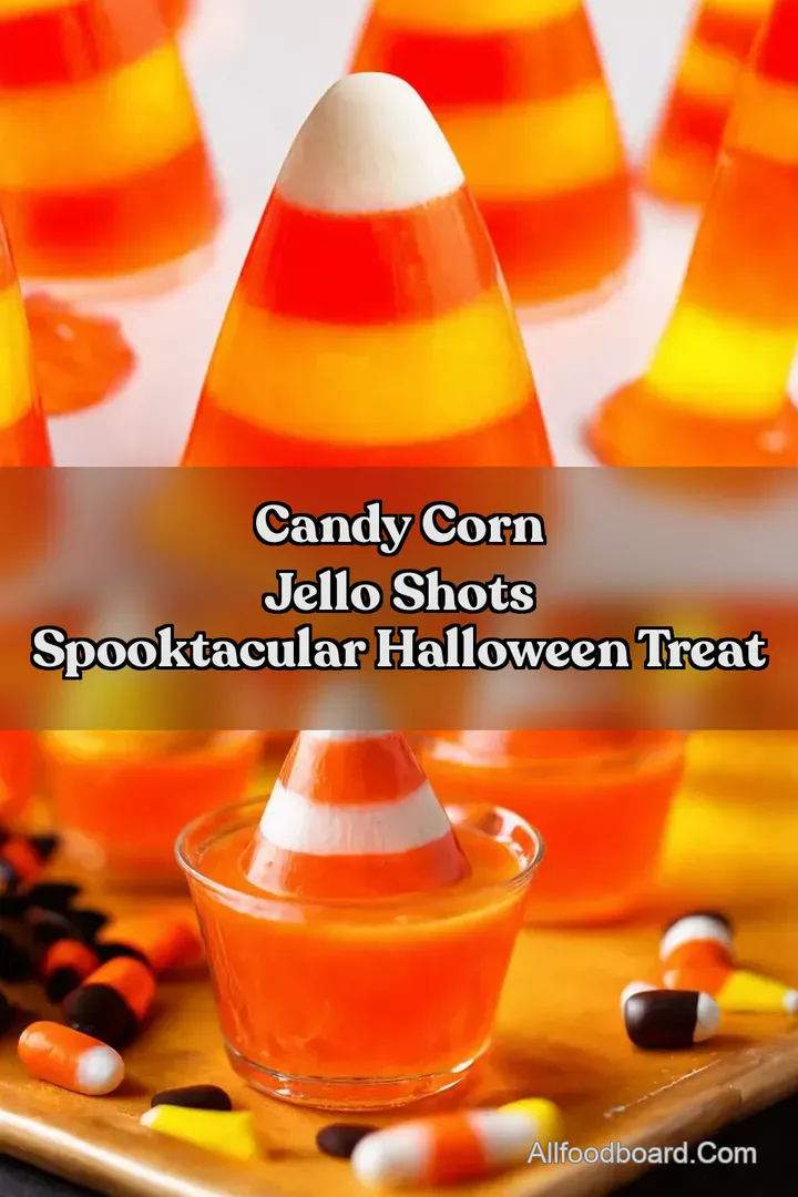 Candy Corn Jello Shots Spooktacular Halloween Treat