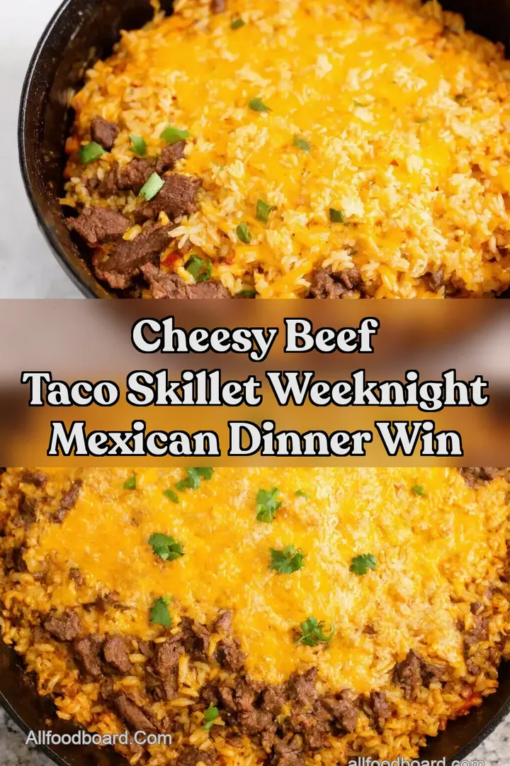 Cheesy Beef Taco Skillet Weeknight Mexican Dinner Win