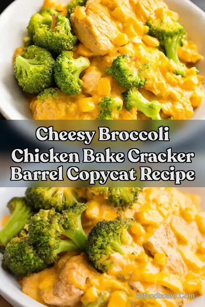 Cheesy Broccoli Chicken Bake Cracker Barrel Copycat Recipe : PIN FOR LATER Cheesy Broccoli Chicken Bake Cracker Barrel Copycat Recipe