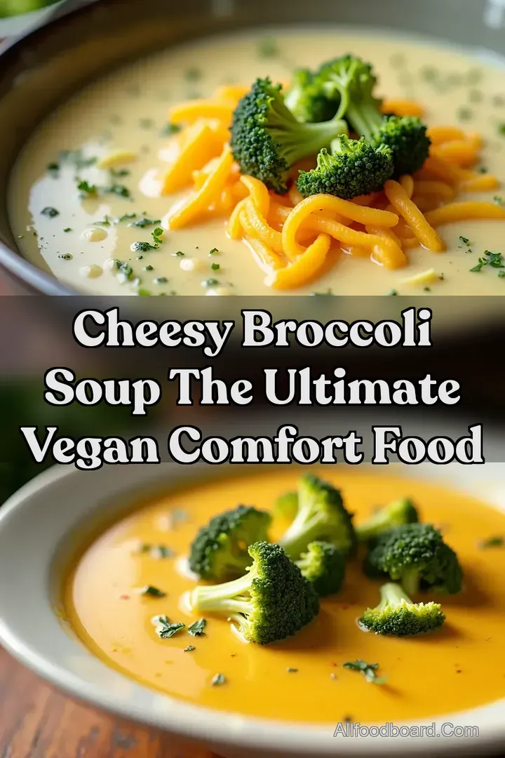 Cheesy Broccoli Soup The Ultimate Vegan Comfort Food