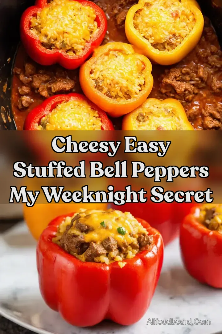 Cheesy EASY STUFFED BELL PEPPERS My Weeknight Secret