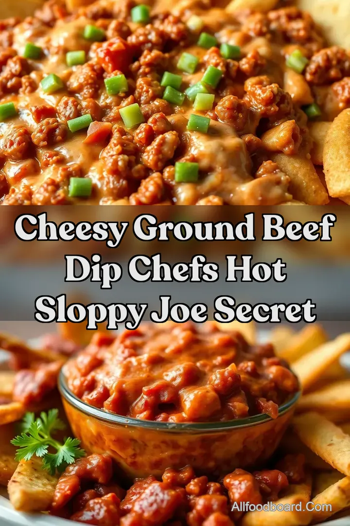 Cheesy Ground Beef Dip Chefs Hot Sloppy Joe Secret : PIN FOR LATER Cheesy Ground Beef Dip Chefs Hot Sloppy Joe Secret