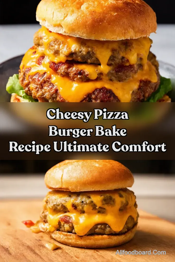 Cheesy Pizza Burger Bake Recipe Ultimate Comfort : PIN FOR LATER Cheesy Pizza Burger Bake Recipe Ultimate Comfort