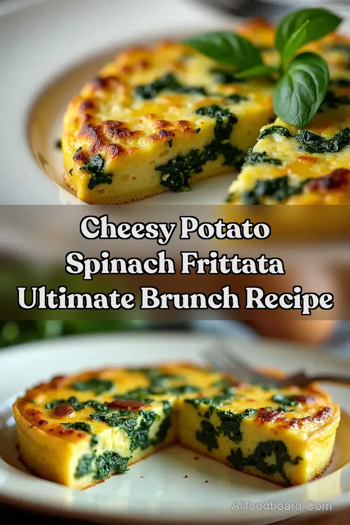 Cheesy Potato Spinach Frittata Ultimate Brunch Recipe