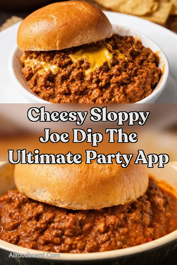 Cheesy Sloppy Joe Dip The Ultimate Party App