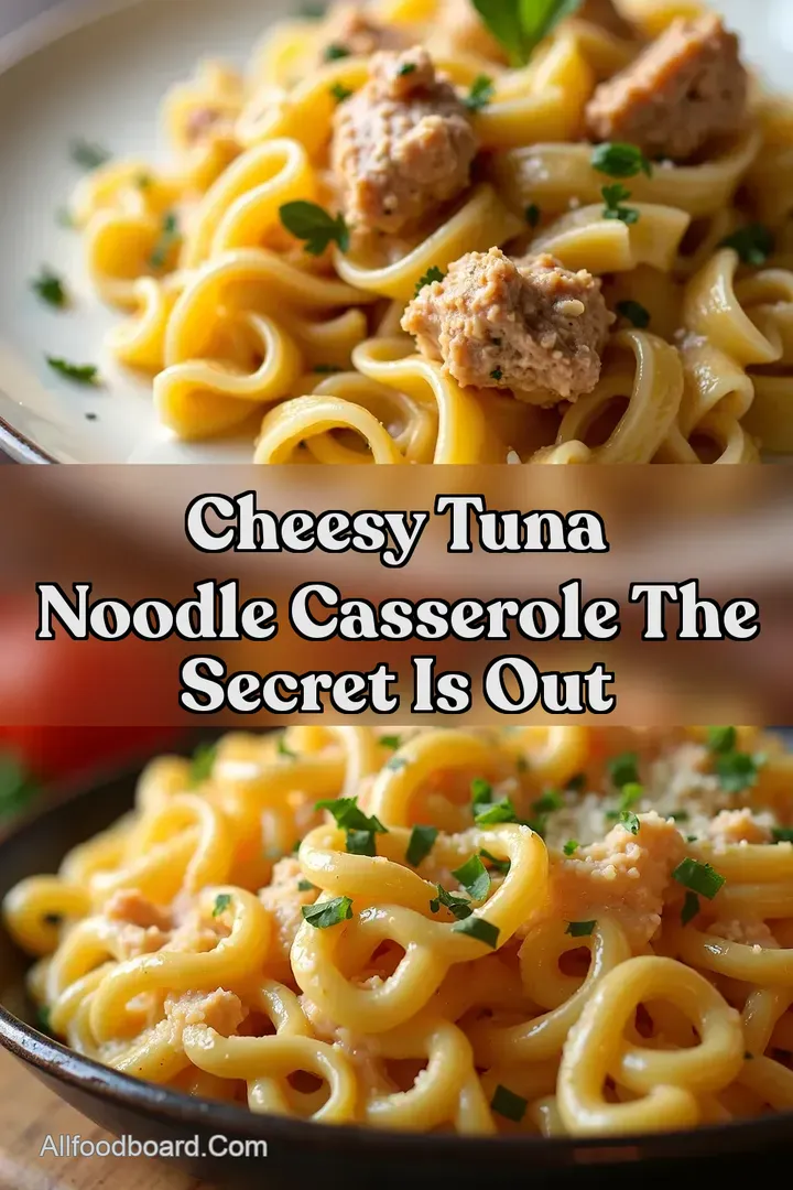 Cheesy Tuna Noodle Casserole The Secret is Out