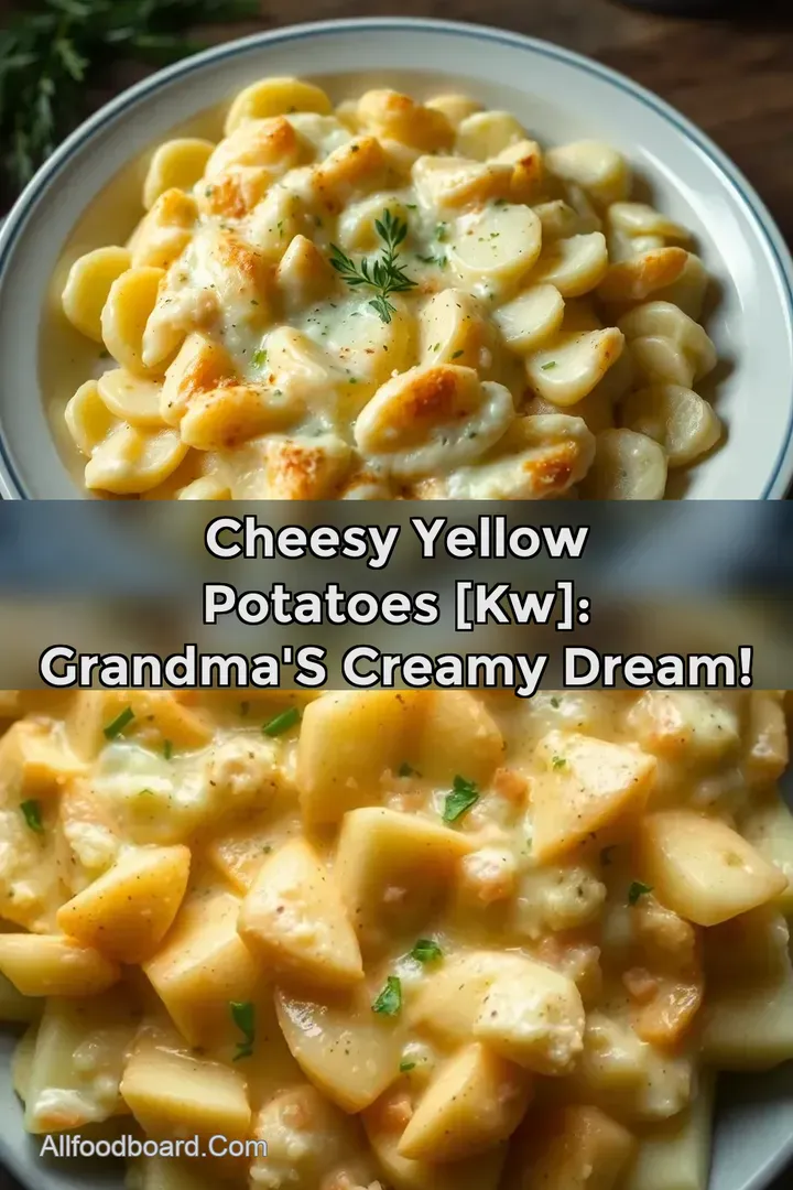 Cheesy Yellow Potatoes [kw]: Grandma&#039 s Creamy Dream!