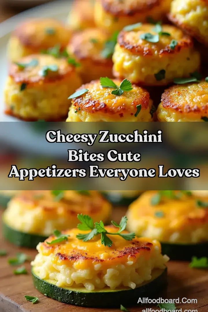 Cheesy Zucchini Bites Cute Appetizers Everyone Loves