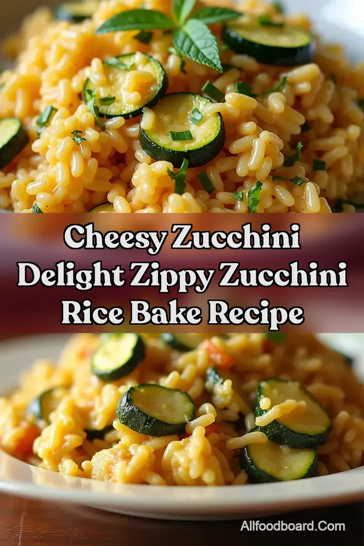 Cheesy Zucchini Delight Zippy Zucchini Rice Bake Recipe
