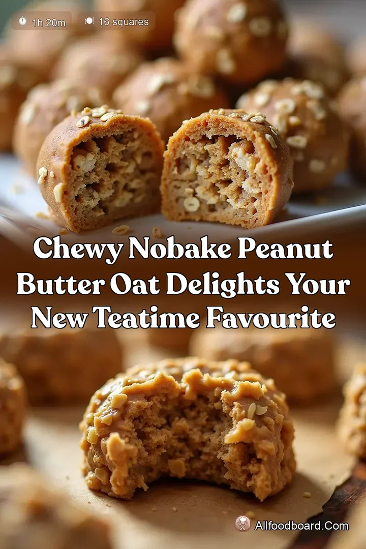 Chewy NoBake Peanut Butter Oat Delights Your New TeaTime Favourite