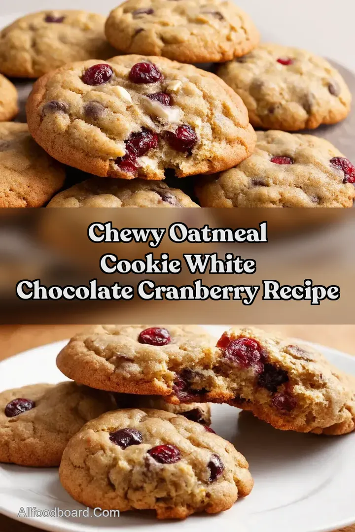 Chewy Oatmeal Cookie White Chocolate Cranberry Recipe