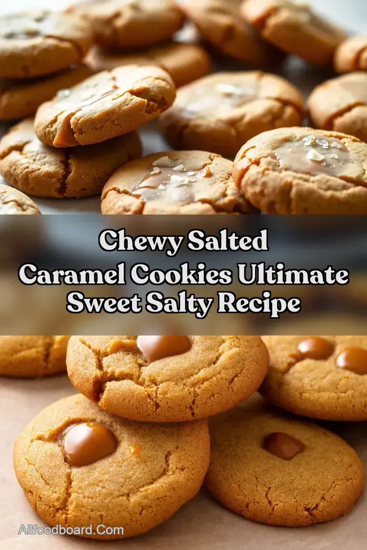 Chewy Salted Caramel Cookies Ultimate Sweet Salty Recipe : PIN FOR LATER Chewy Salted Caramel Cookies Ultimate Sweet Salty Recipe