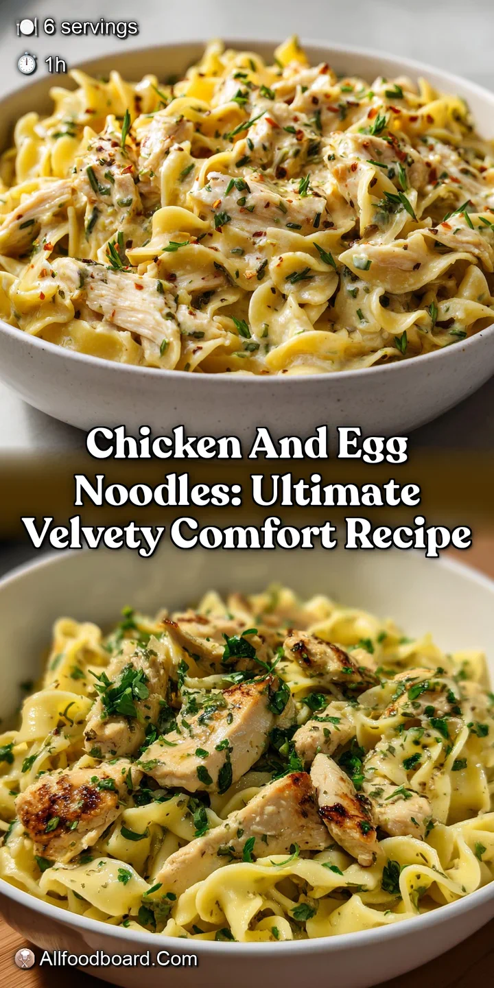 Chicken and Egg Noodles: Ultimate Velvety Comfort Recipe