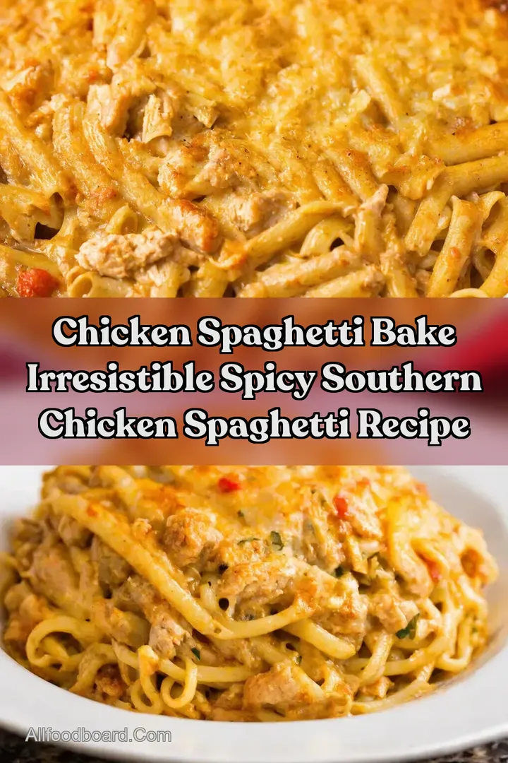Chicken Spaghetti Bake Irresistible Spicy Southern Chicken Spaghetti Recipe