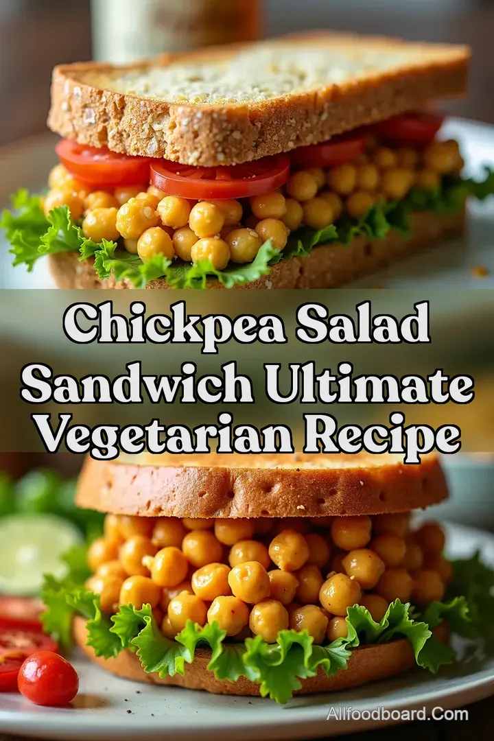 Chickpea Salad Sandwich Ultimate Vegetarian Recipe