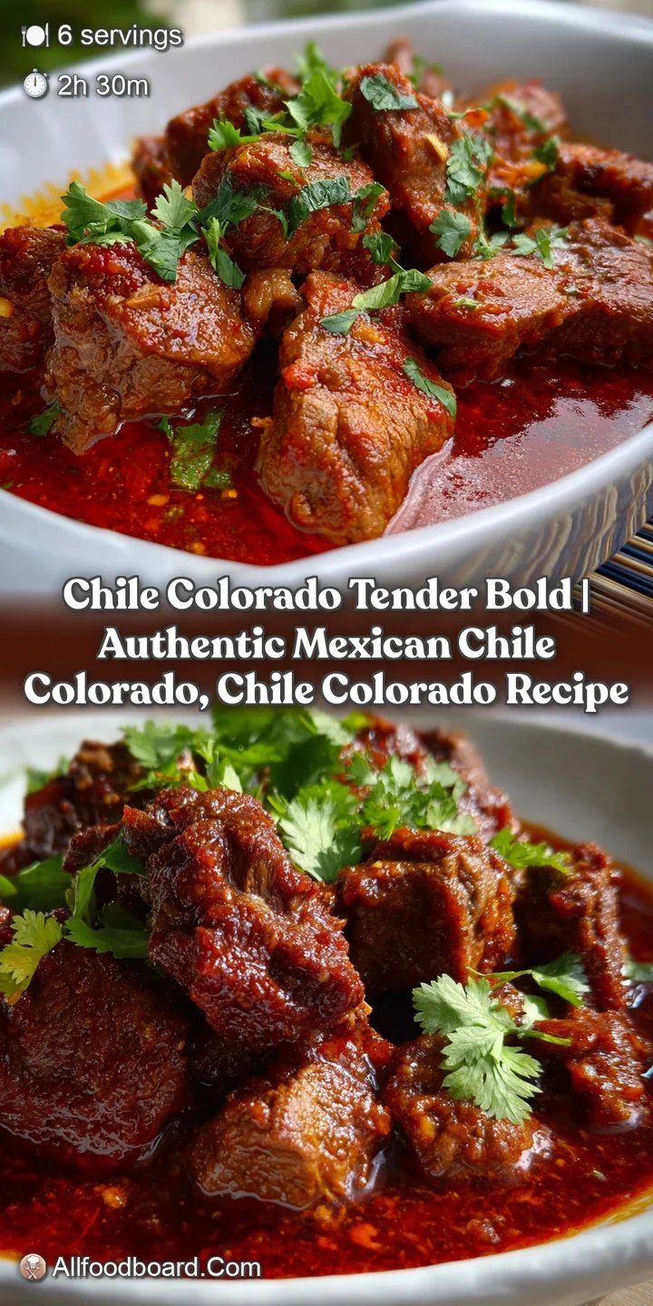 Chile Colorado Tender Bold | Authentic Mexican Chile Colorado Chile Colorado Recipe