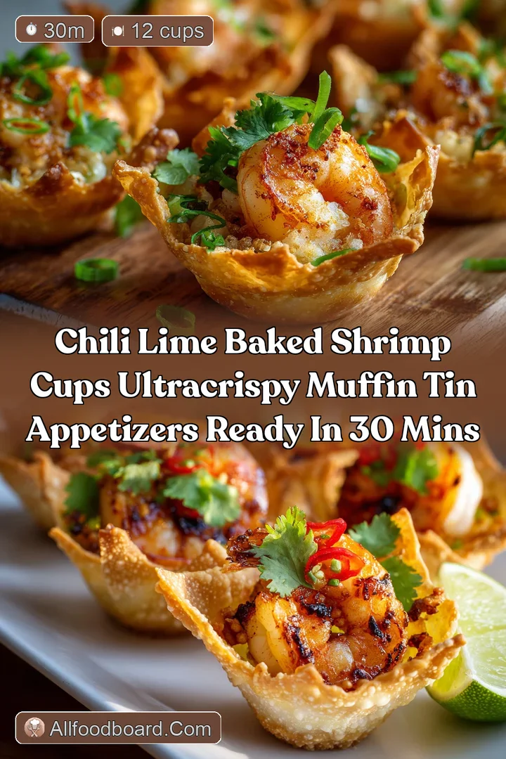 Chili Lime Baked Shrimp Cups UltraCrispy Muffin Tin Appetizers Ready in 30 Mins