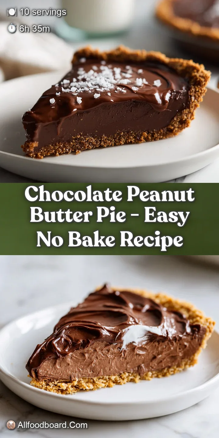 Close-up of decadent chocolate mousse topping a smooth peanut butter layer, garnished with delicate chocolate curls.