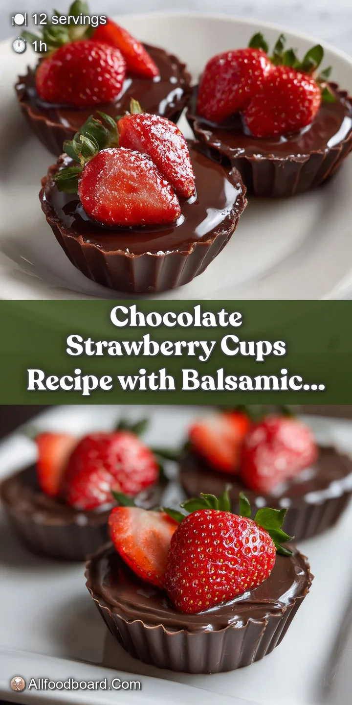 Close-up of a chocolate cup; swirls of soft whipped cream peek out, dotted with juicy, vibrant red strawberry slices.