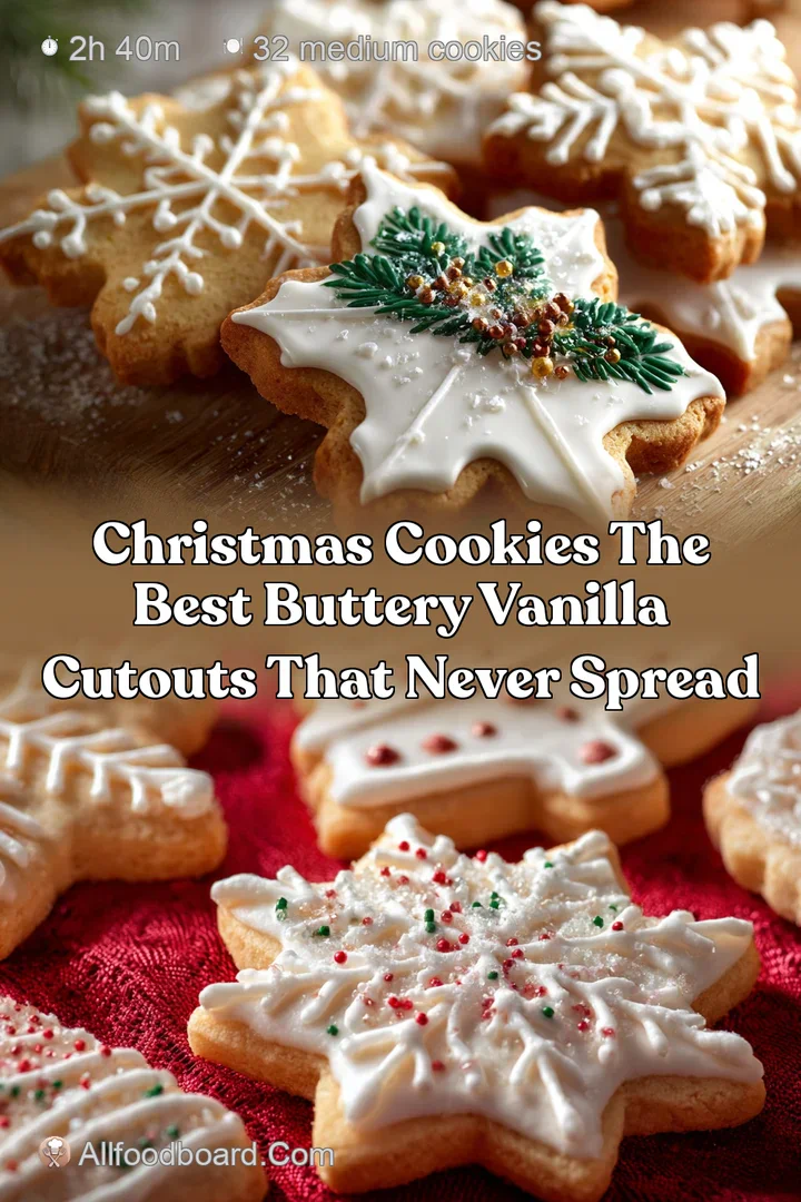 Christmas Cookies The Best Buttery Vanilla CutOuts That Never Spread