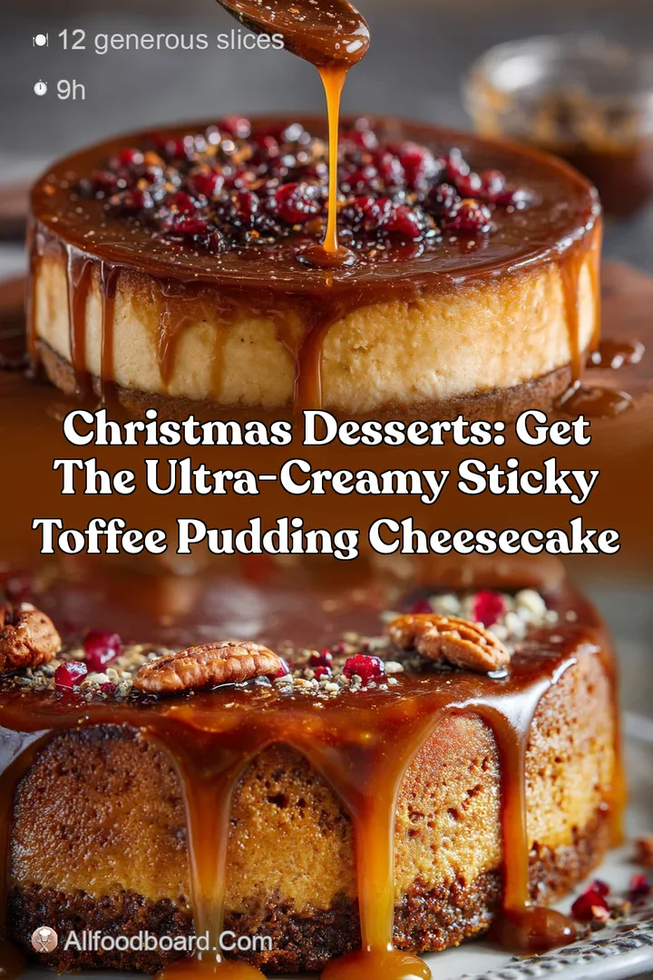 Christmas Desserts: Get the Ultra-Creamy Sticky Toffee Pudding Cheesecake