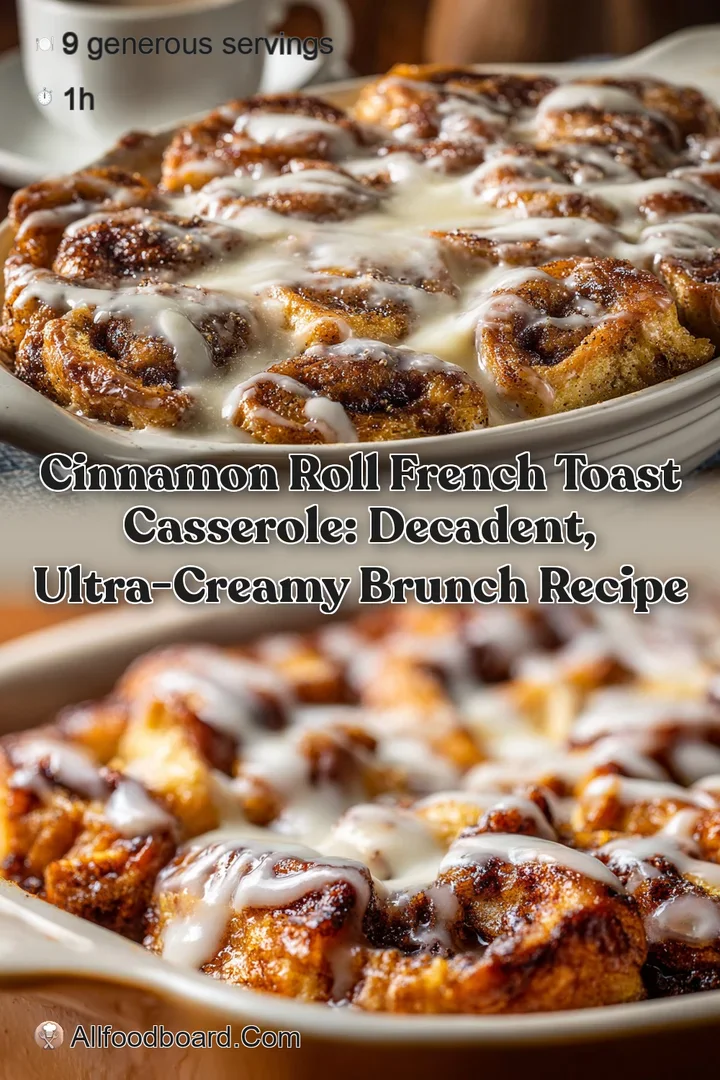 Cinnamon Roll French Toast Casserole: Decadent Ultra-Creamy Brunch Recipe
