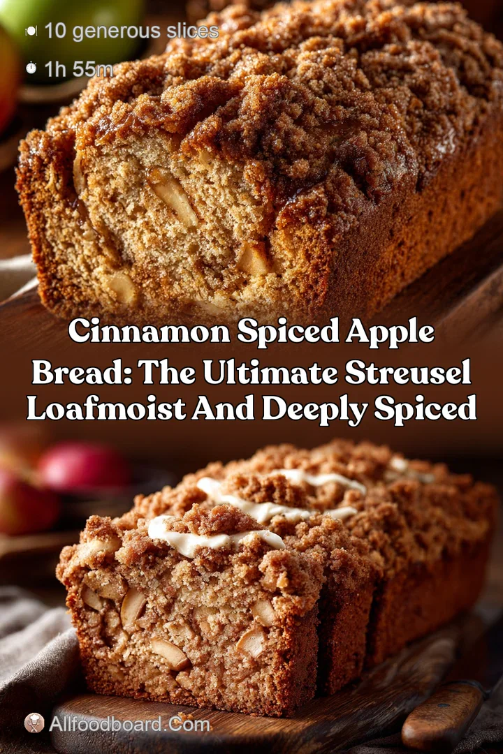 Cinnamon Spiced Apple Bread: The Ultimate Streusel LoafMoist and Deeply Spiced