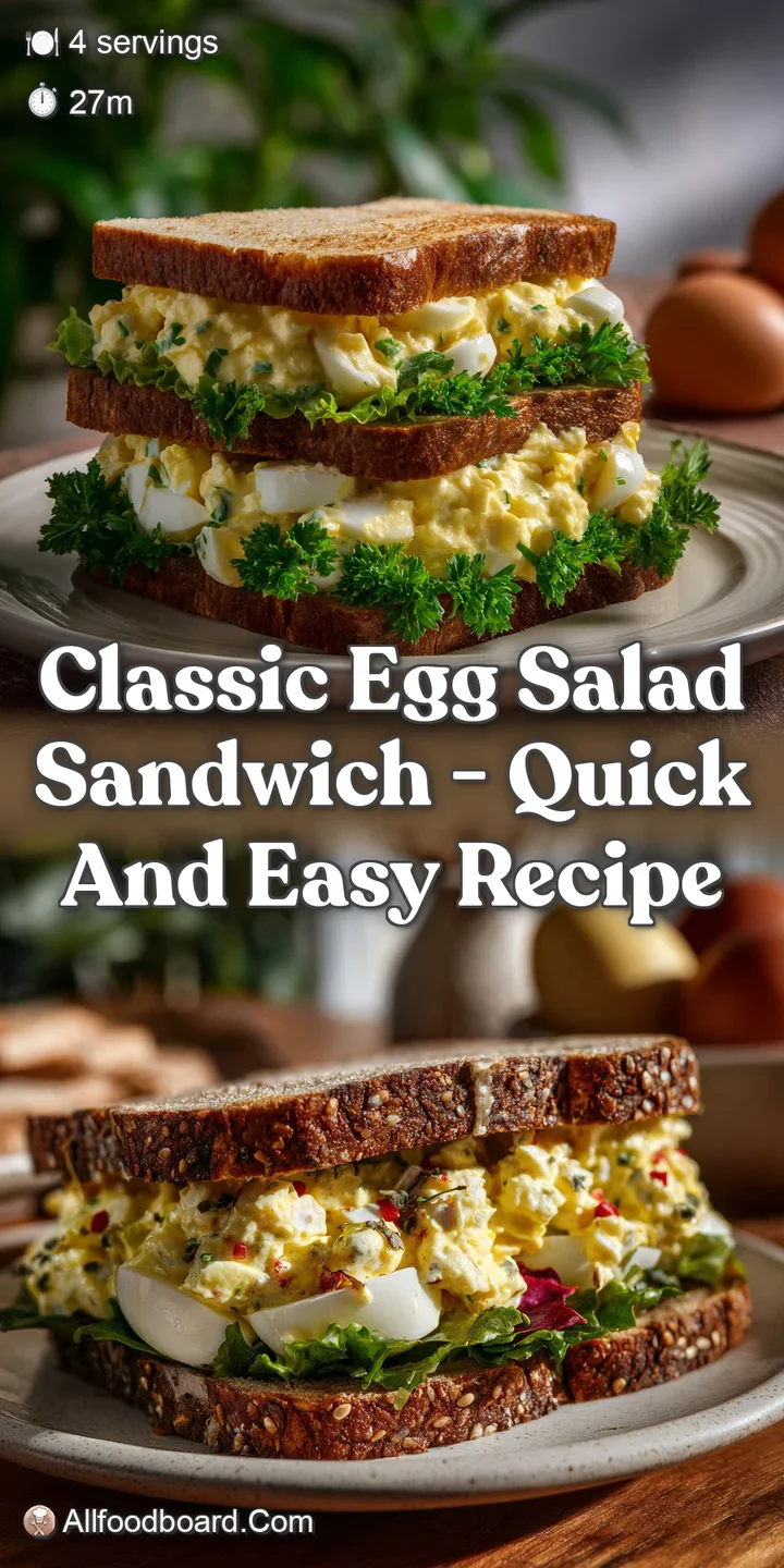 Classic Egg Salad Sandwich - Quick and Easy Recipe