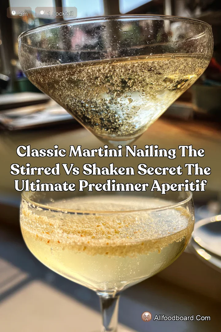 Classic Martini Nailing the Stirred vs Shaken Secret The Ultimate PreDinner Aperitif