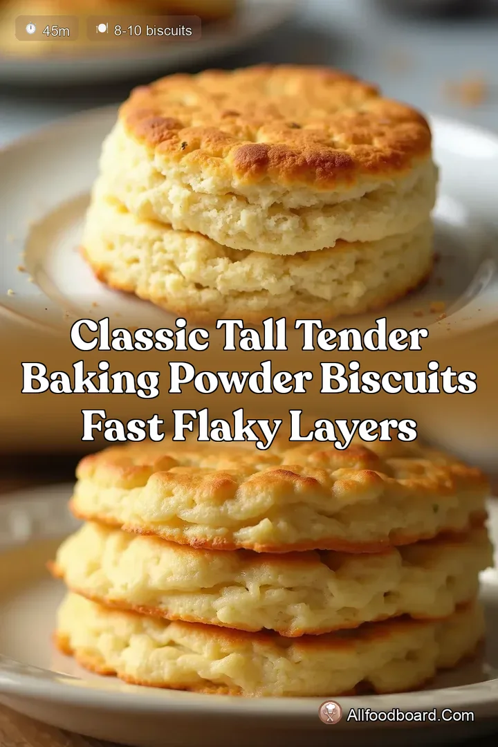Classic Tall Tender Baking Powder Biscuits Fast Flaky Layers