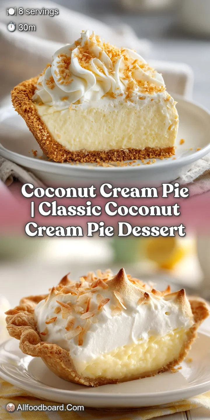 Close-up of airy coconut cream, revealing its luscious texture, with golden graham cracker crumbs scattered on its surface.