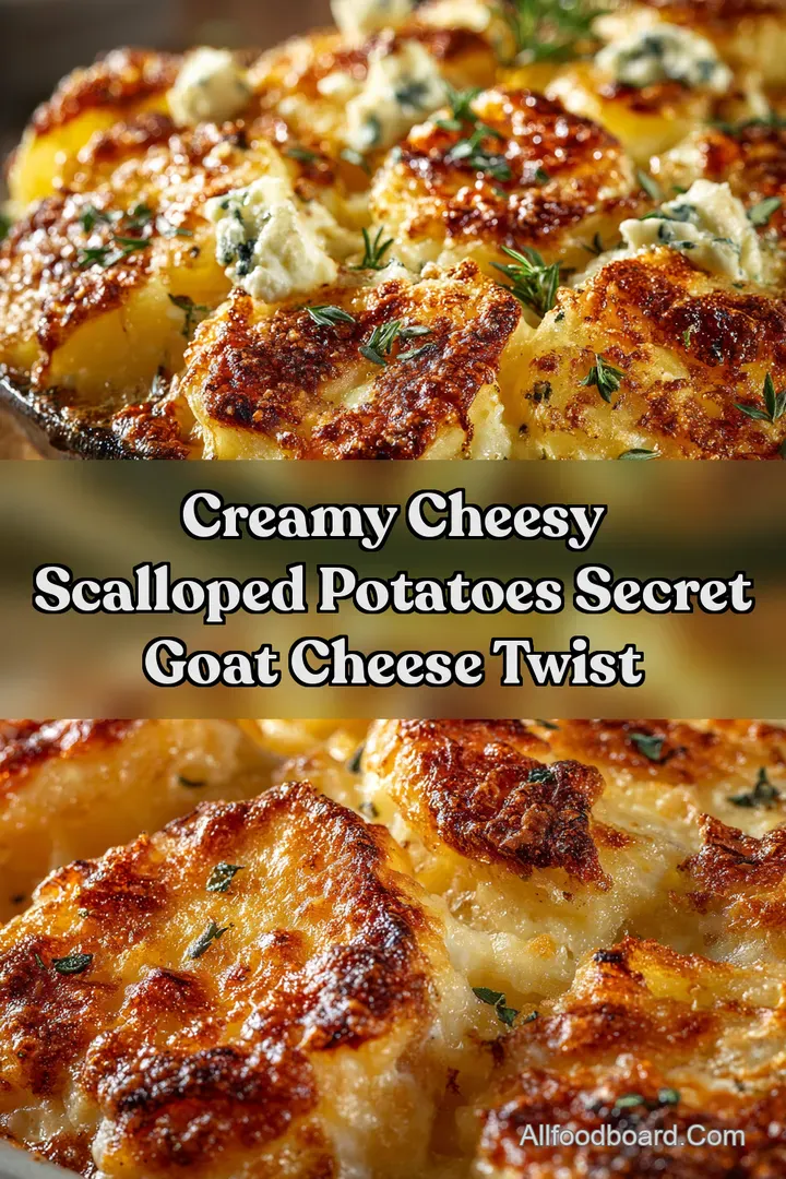 Creamy Cheesy Scalloped Potatoes Secret Goat Cheese Twist