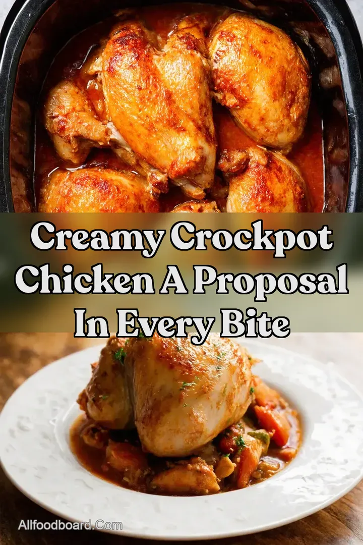 Creamy Crockpot Chicken A Proposal in Every Bite