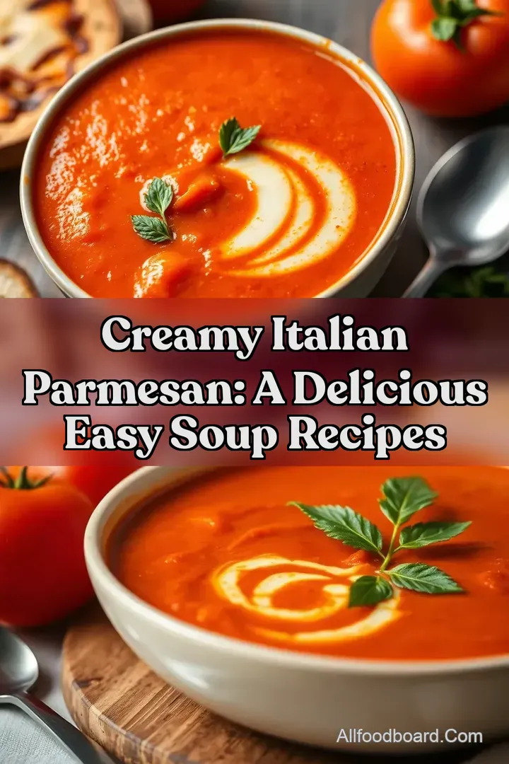 Creamy Italian Parmesan: A Delicious Easy Soup Recipes