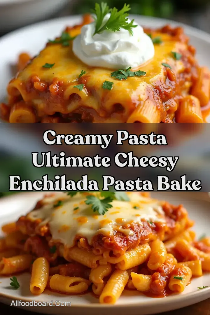 Creamy Pasta Ultimate Cheesy Enchilada Pasta Bake