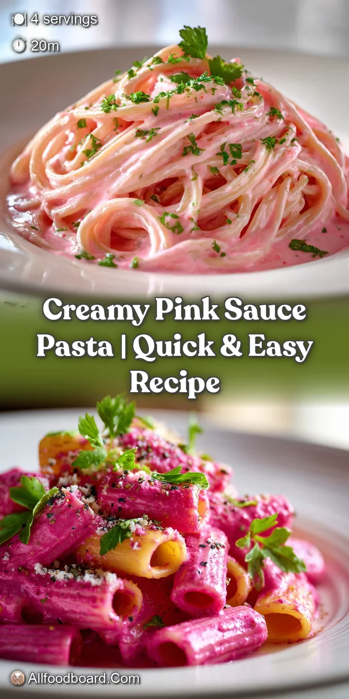 Close-up of creamy, rosy pasta. The velvety sauce clings to each strand, promising a rich and flavorful culinary experience.