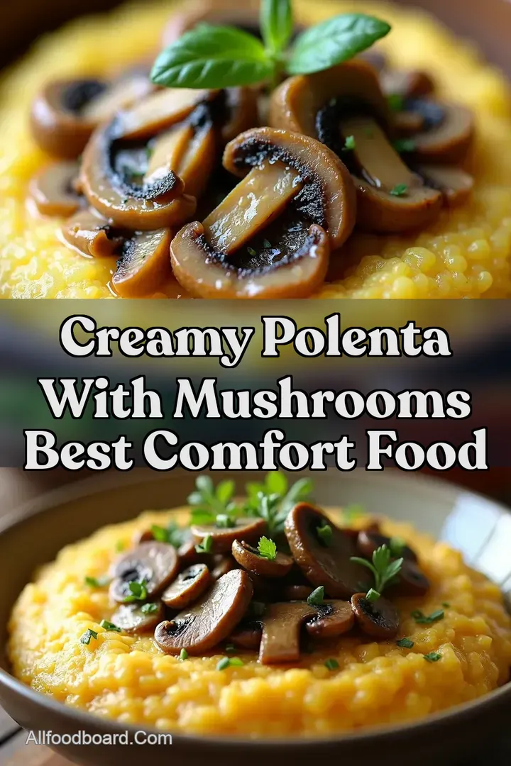 Creamy Polenta With Mushrooms Best Comfort Food