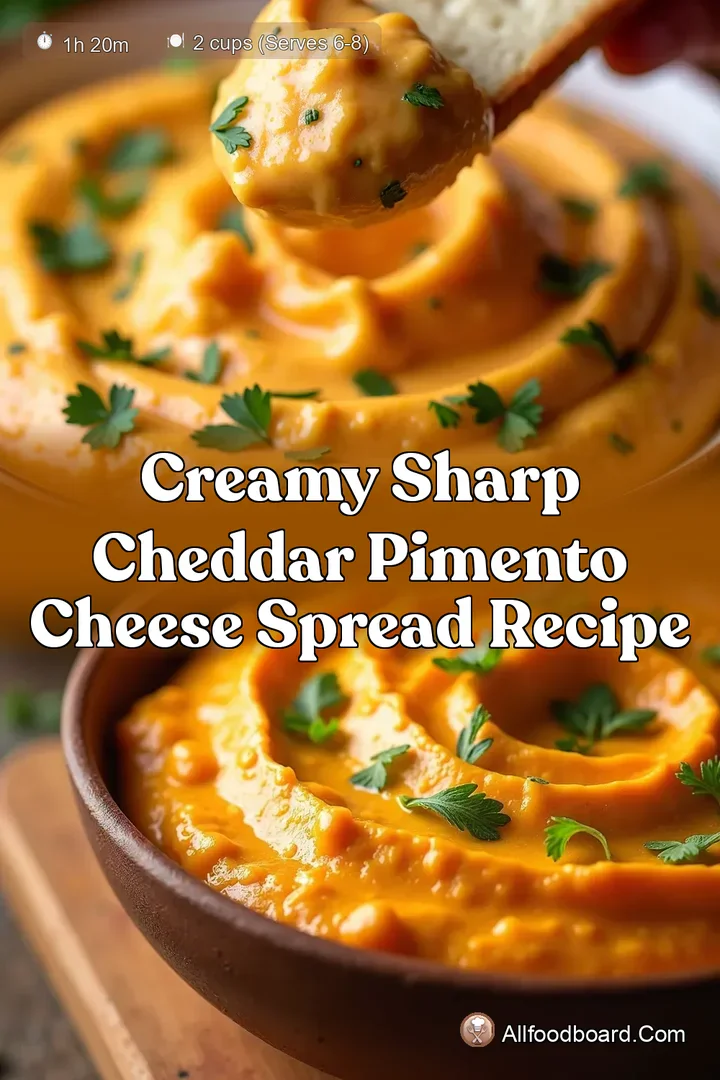 Creamy Sharp Cheddar Pimento Cheese Spread Recipe