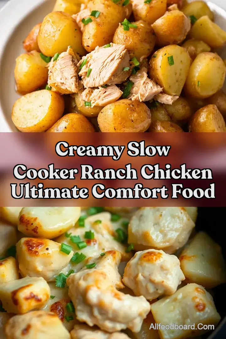 Creamy Slow Cooker Ranch Chicken Ultimate Comfort Food