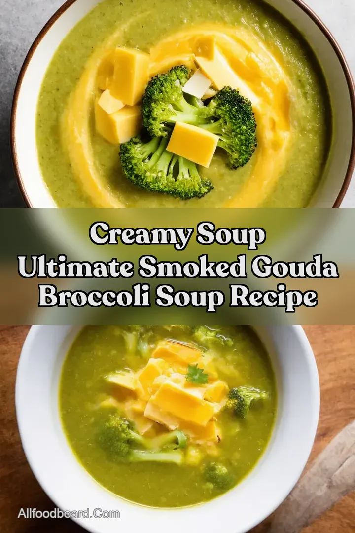 Creamy Soup Ultimate Smoked Gouda Broccoli Soup Recipe