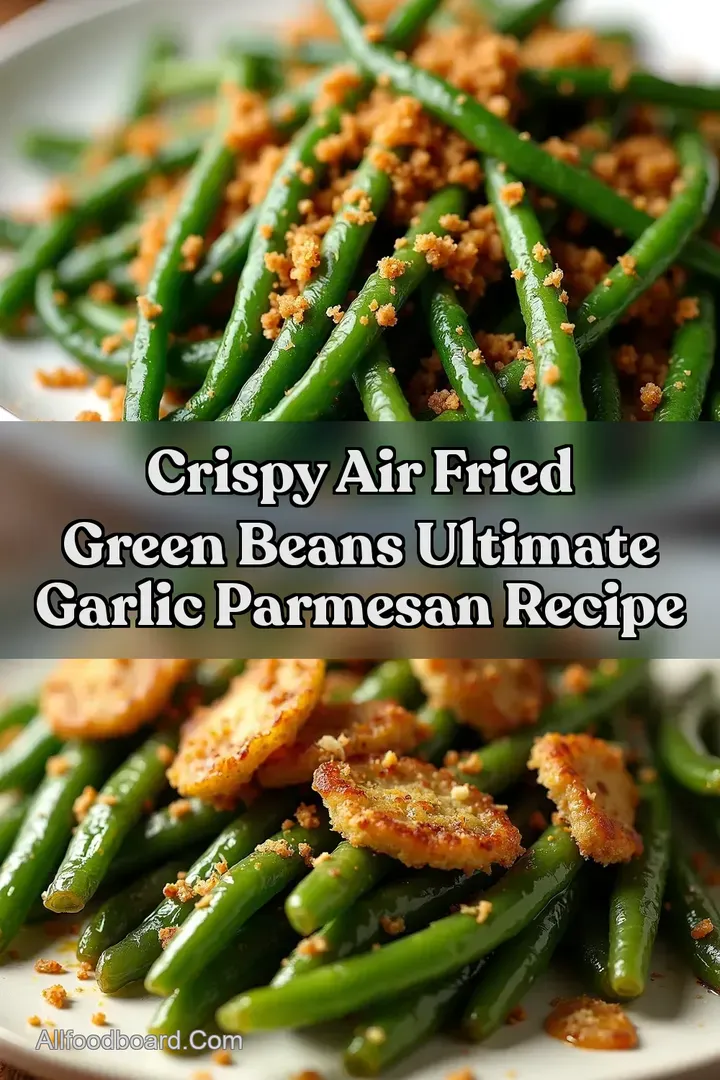 Crispy Air Fried Green Beans Ultimate Garlic Parmesan Recipe