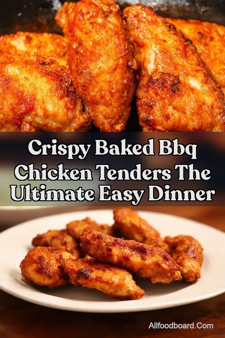 Crispy Baked BBQ Chicken Tenders The Ultimate Easy Dinner : PIN FOR LATER Crispy Baked BBQ Chicken Tenders The Ultimate Easy Dinner