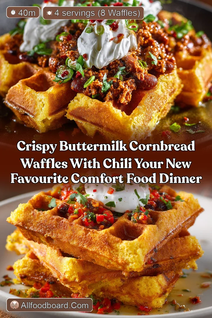 Crispy Buttermilk Cornbread Waffles with Chili Your New Favourite Comfort Food Dinner