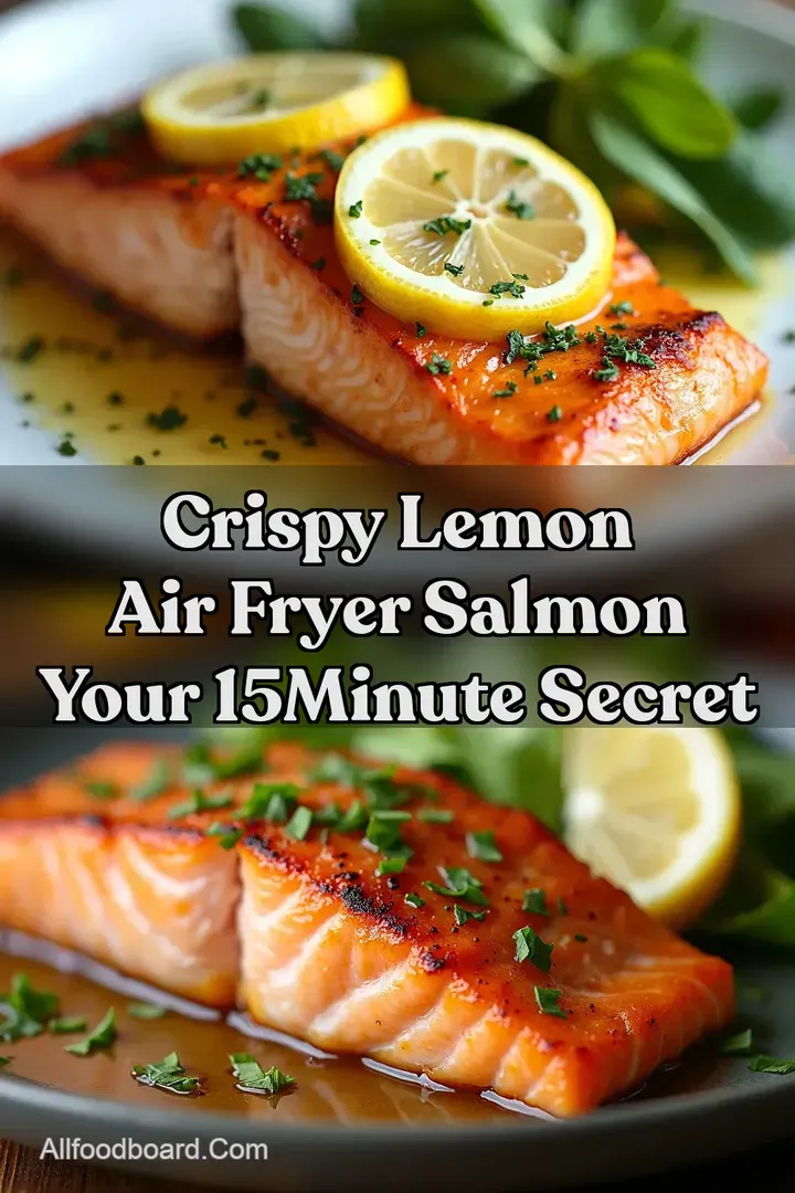 Crispy Lemon Air Fryer Salmon Your 15Minute Secret