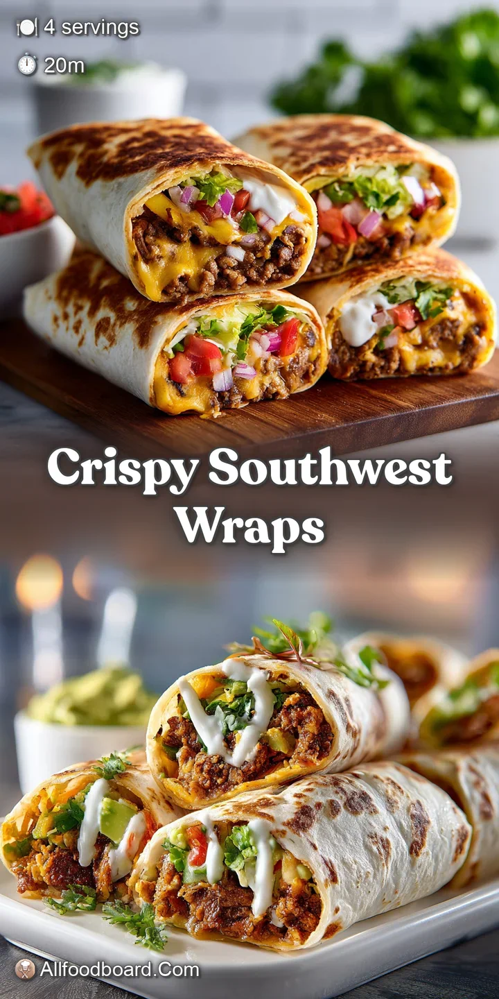 Close-up: A warm, toasted wrap with visible smoky chicken, black beans, corn, and melted cheese oozing from the edge.