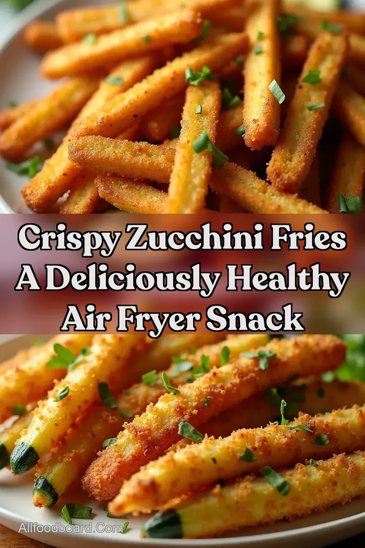 Crispy Zucchini Fries A Deliciously Healthy Air Fryer Snack