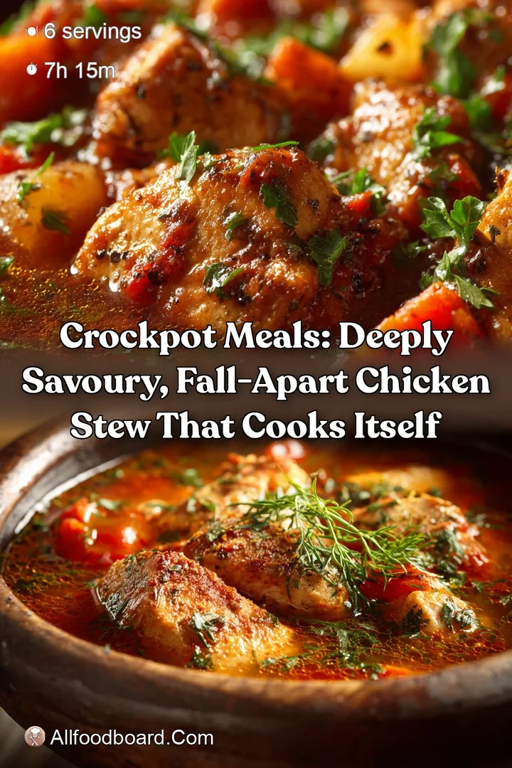 Crockpot Meals: Deeply Savoury Fall-Apart Chicken Stew That Cooks Itself