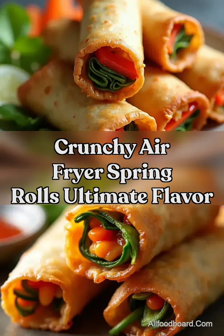 Crunchy Air Fryer Spring Rolls Ultimate Flavor