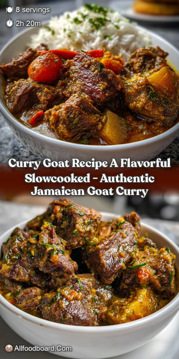 Curry Goat Recipe A Flavorful SlowCooked - Authentic Jamaican Goat Curry